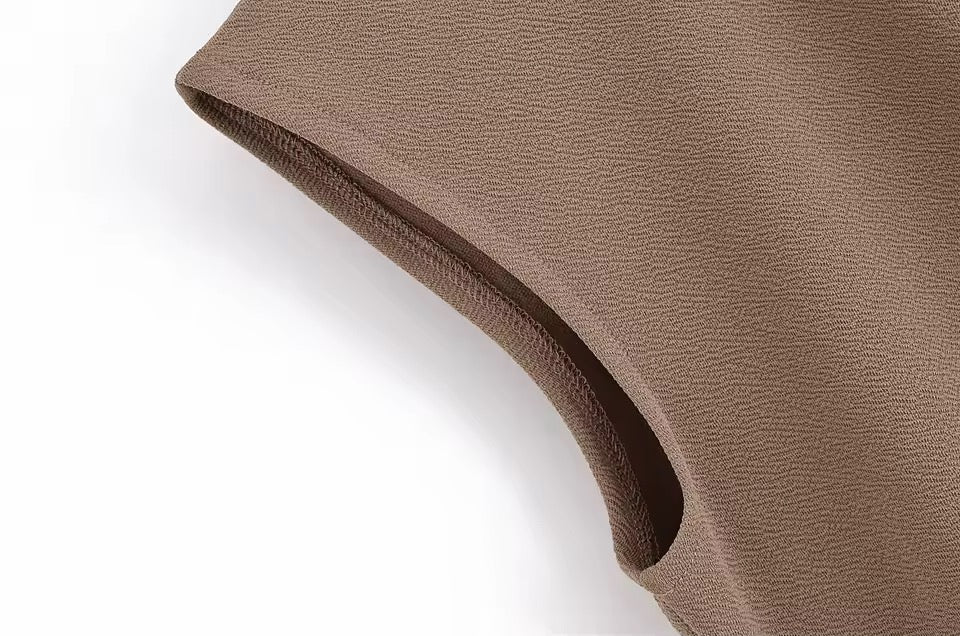 Asymmetric Wrap V-Neck Vest