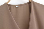 Asymmetric Wrap V-Neck Vest