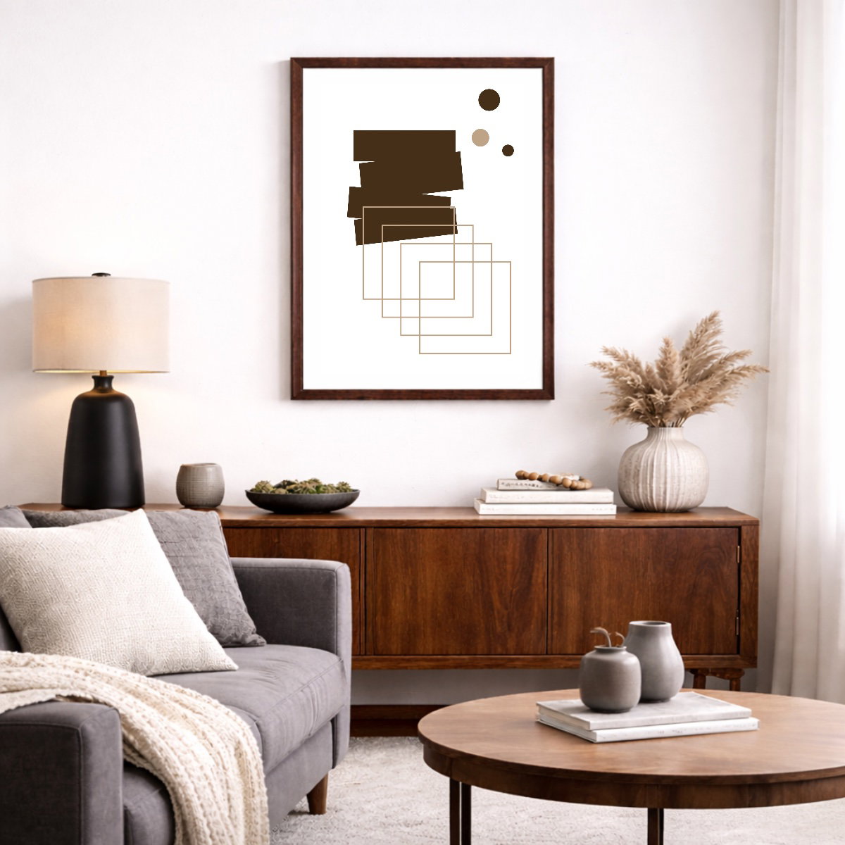 Vertical canvas with frame