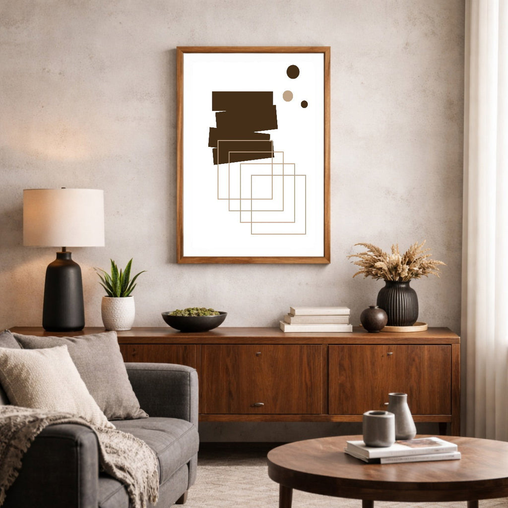 Vertical canvas with frame