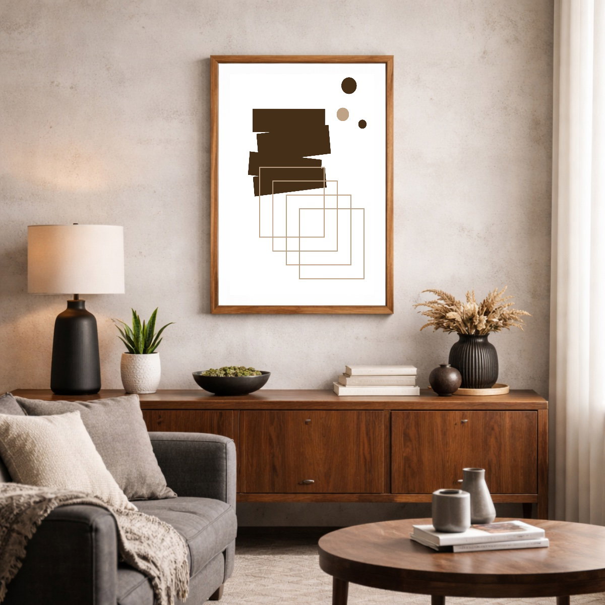 Vertical canvas with frame