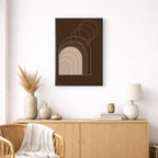Vertical canvas with frame
