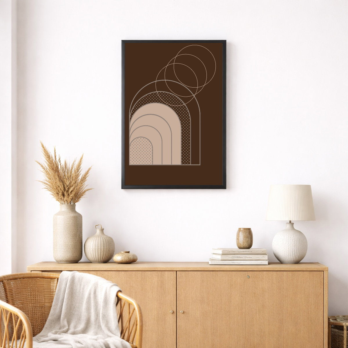 Vertical canvas with frame