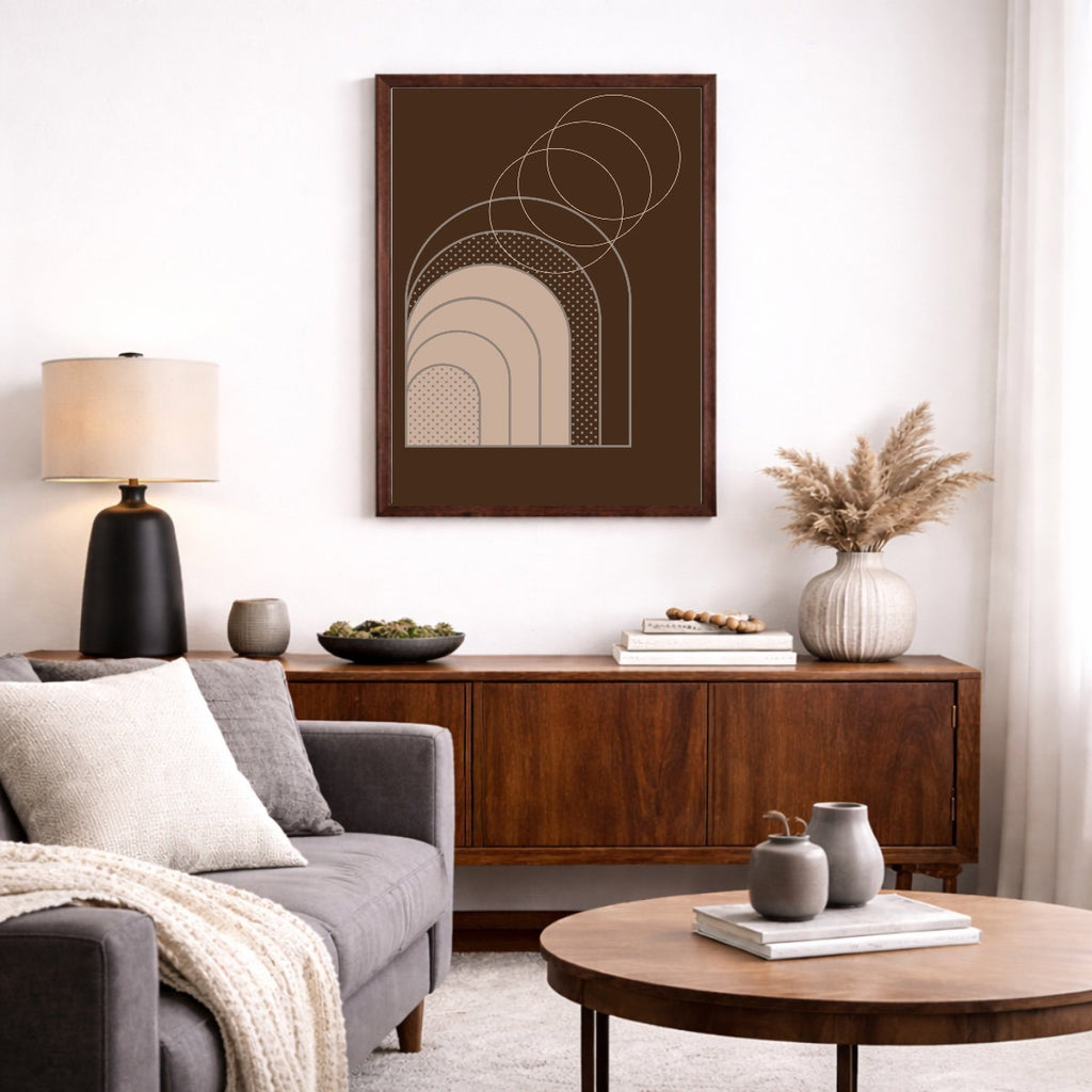 Vertical canvas with frame