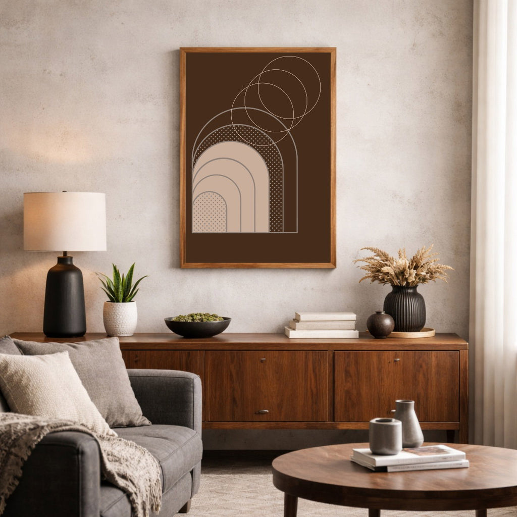 Vertical canvas with frame