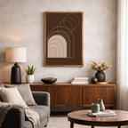 Vertical canvas with frame