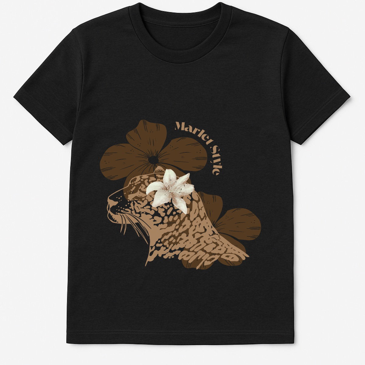 Round-Neck Basic Cotton T-shirt