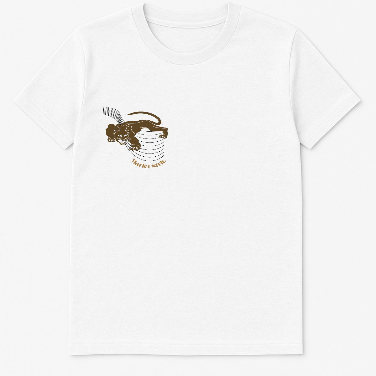 Round-Neck Basic Cotton T-shirt
