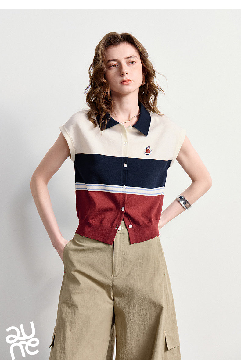 Nautical Ice Silk Polo