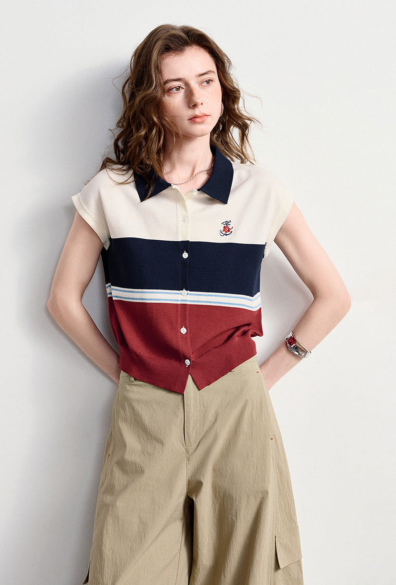 Nautical Ice Silk Polo