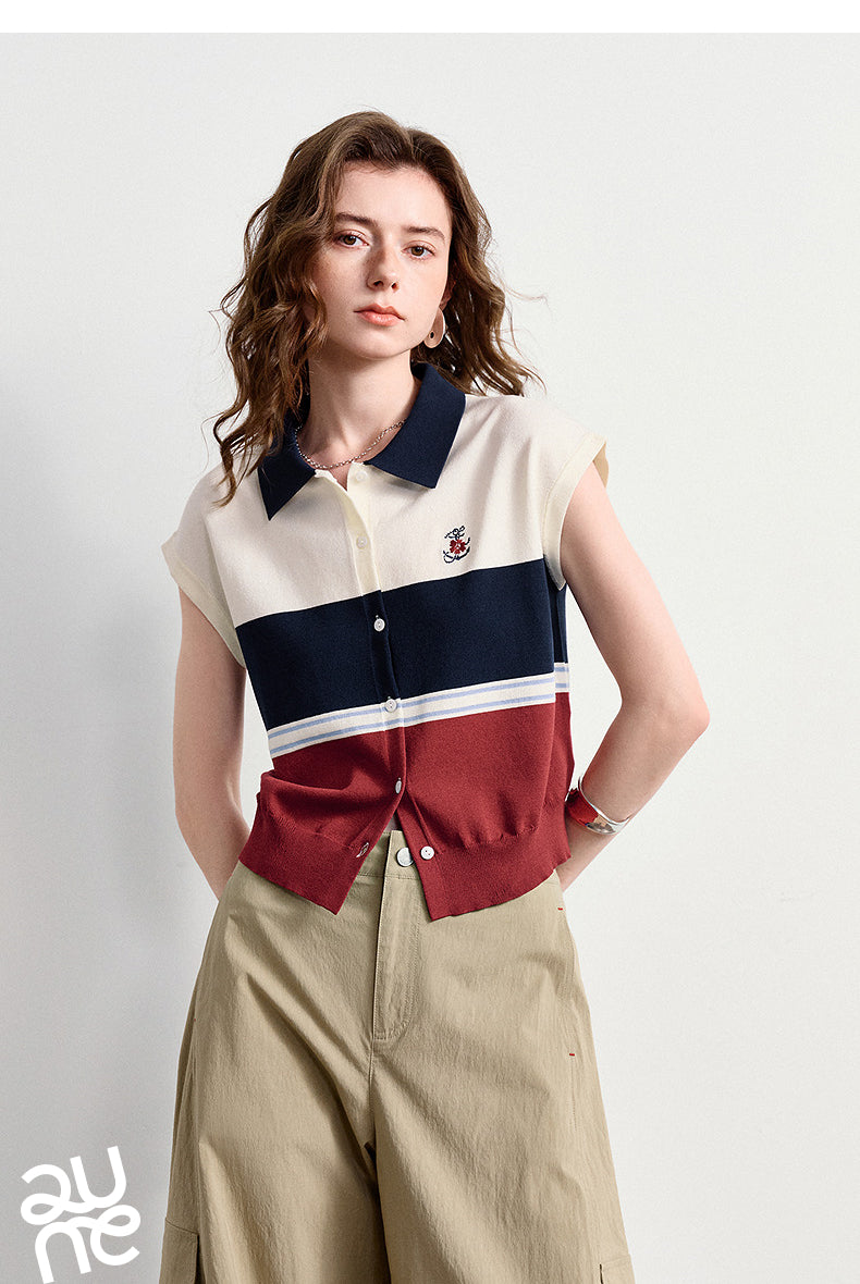 Nautical Ice Silk Polo