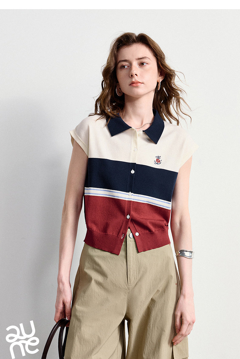 Nautical Ice Silk Polo